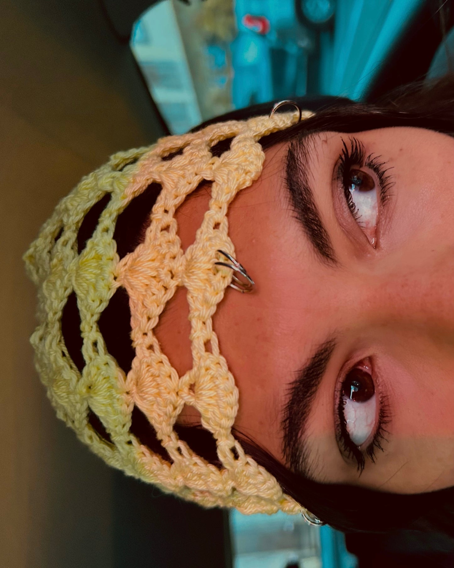 Kundalini Retina yellow with silver rings